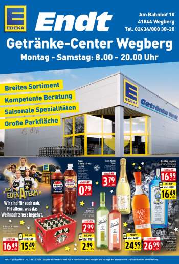 Prospekte Edeka Getränkemarkt - 1.12.2025 - 6.12.2025.