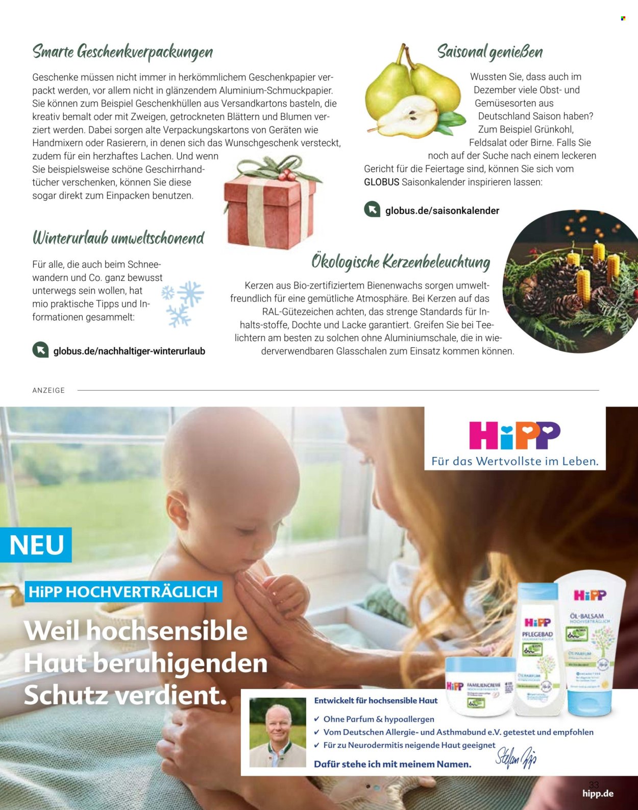 Globus Prospekte  - 1.12.2025 - 31.12.2025. Seite 33