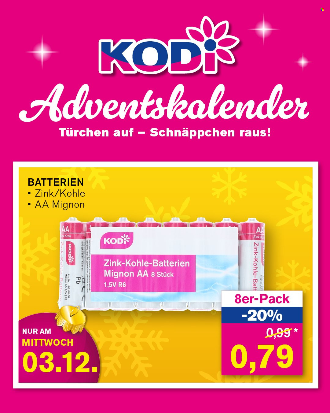 KODi Prospekte  - 1.12.2025 - 6.12.2025. Seite 3