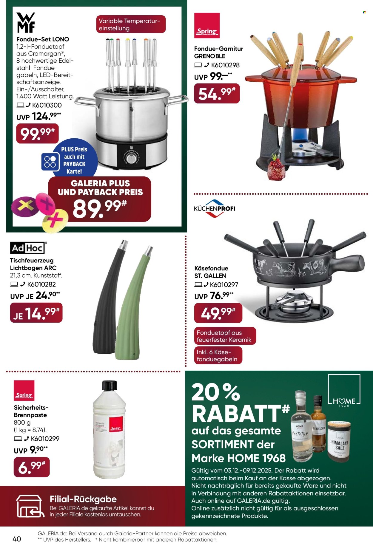 GALERIA Karstadt Kaufhof Prospekte  - 3.12.2025 - 9.12.2025. Seite 40