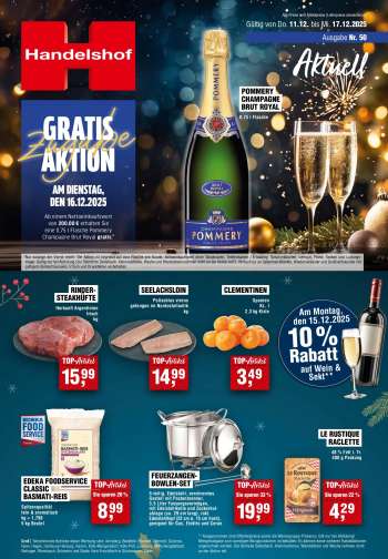 Prospekte Handelshof - 11.12.2025 - 17.12.2025.