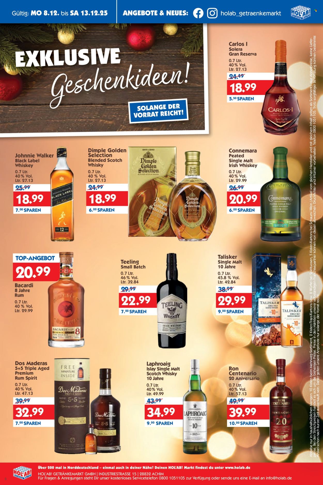 Hol'ab! Getränkemarkt Prospekte  - 8.12.2025 - 13.12.2025. Seite 8