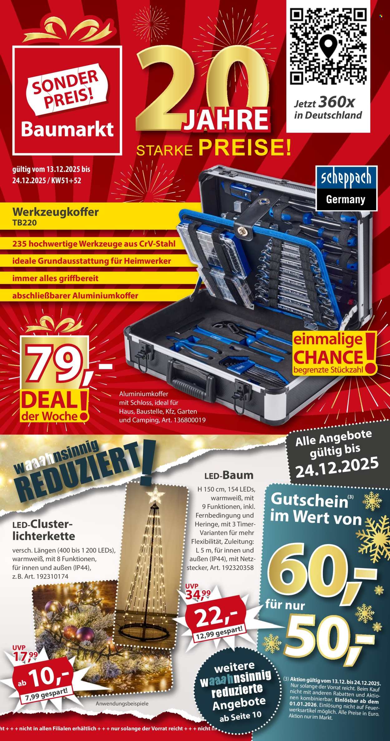 Sonderpreis-Baumarkt Prospekte  - 13.12.2025 - 24.12.2025. Seite 1