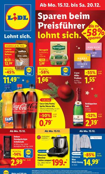 Prospekte Lidl - 15.12.2025 - 20.12.2025.