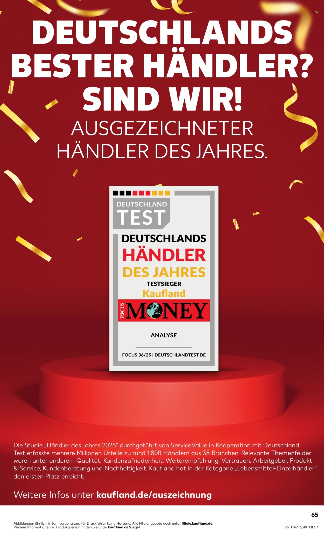 Kaufland Prospekte  - 8.12.2025 - 10.12.2025. Seite 65