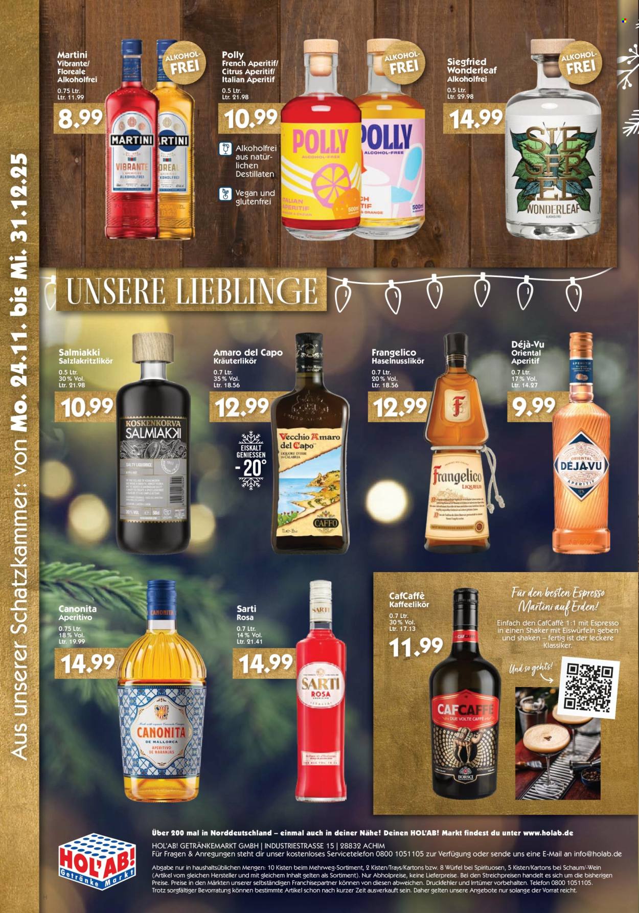 Hol'ab! Getränkemarkt Prospekte  - 24.11.2025 - 31.12.2025. Seite 1