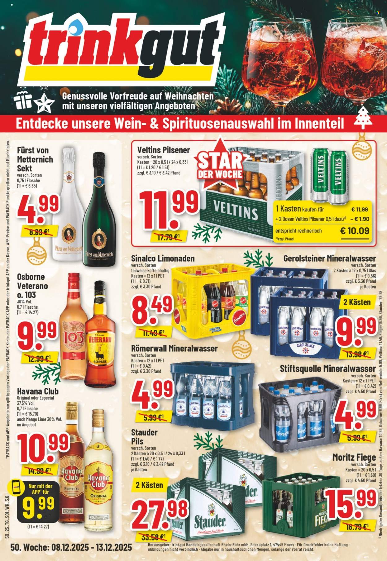 trinkgut Prospekte  - 8.12.2025 - 13.12.2025. Seite 1