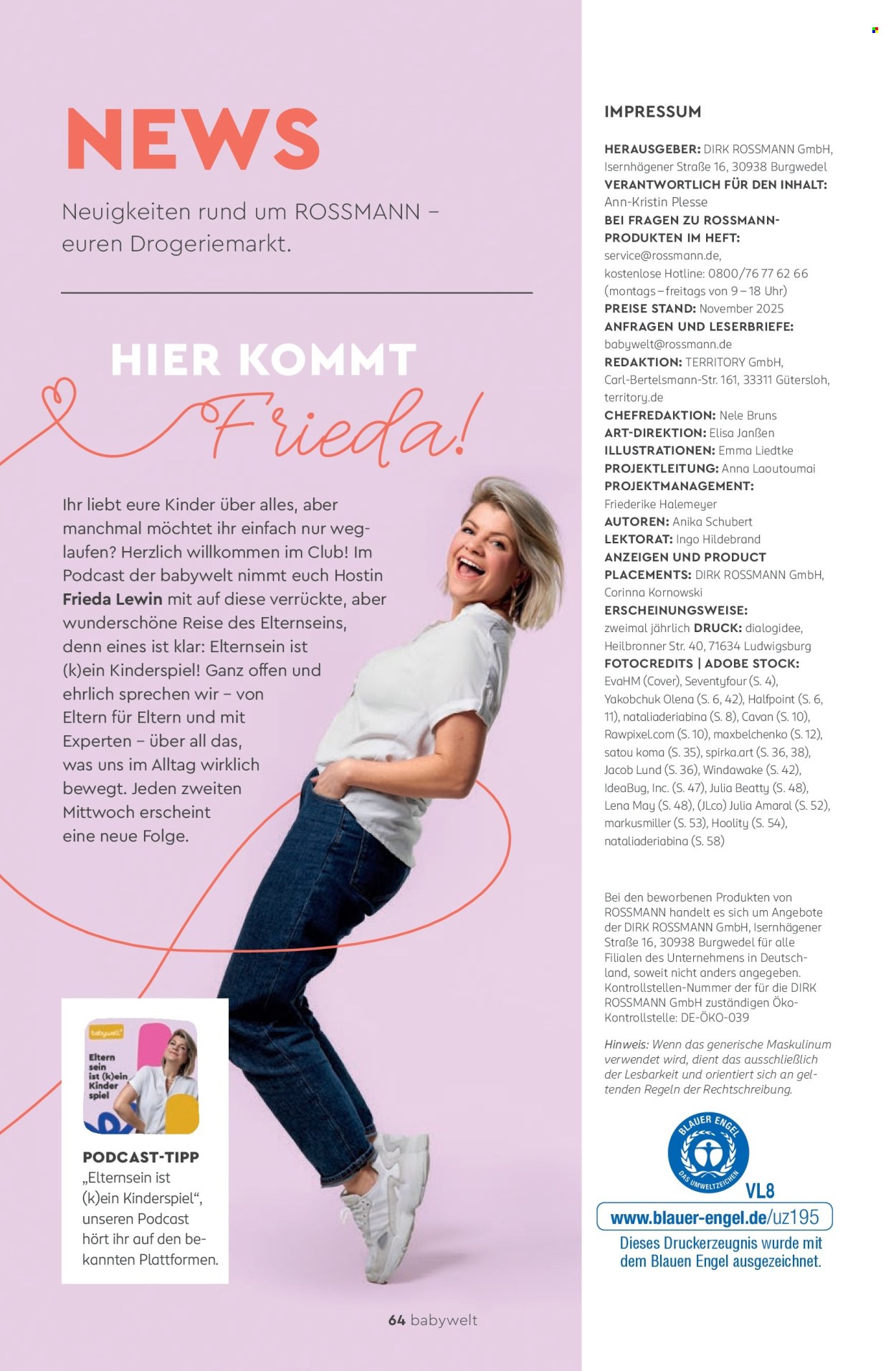 Rossmann Prospekte . Seite 64
