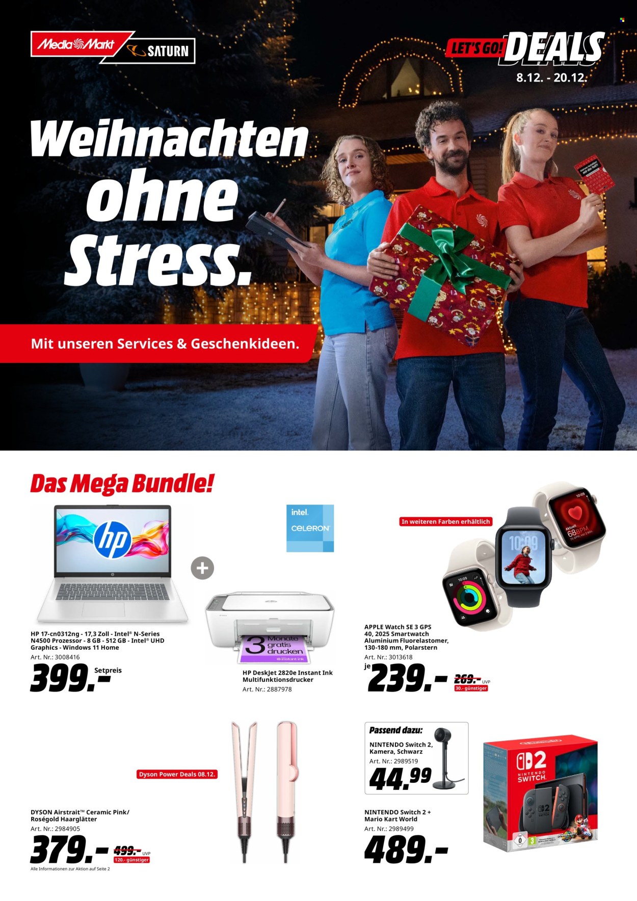 MediaMarkt Prospekte  - 8.12.2025 - 22.12.2025. Seite 1