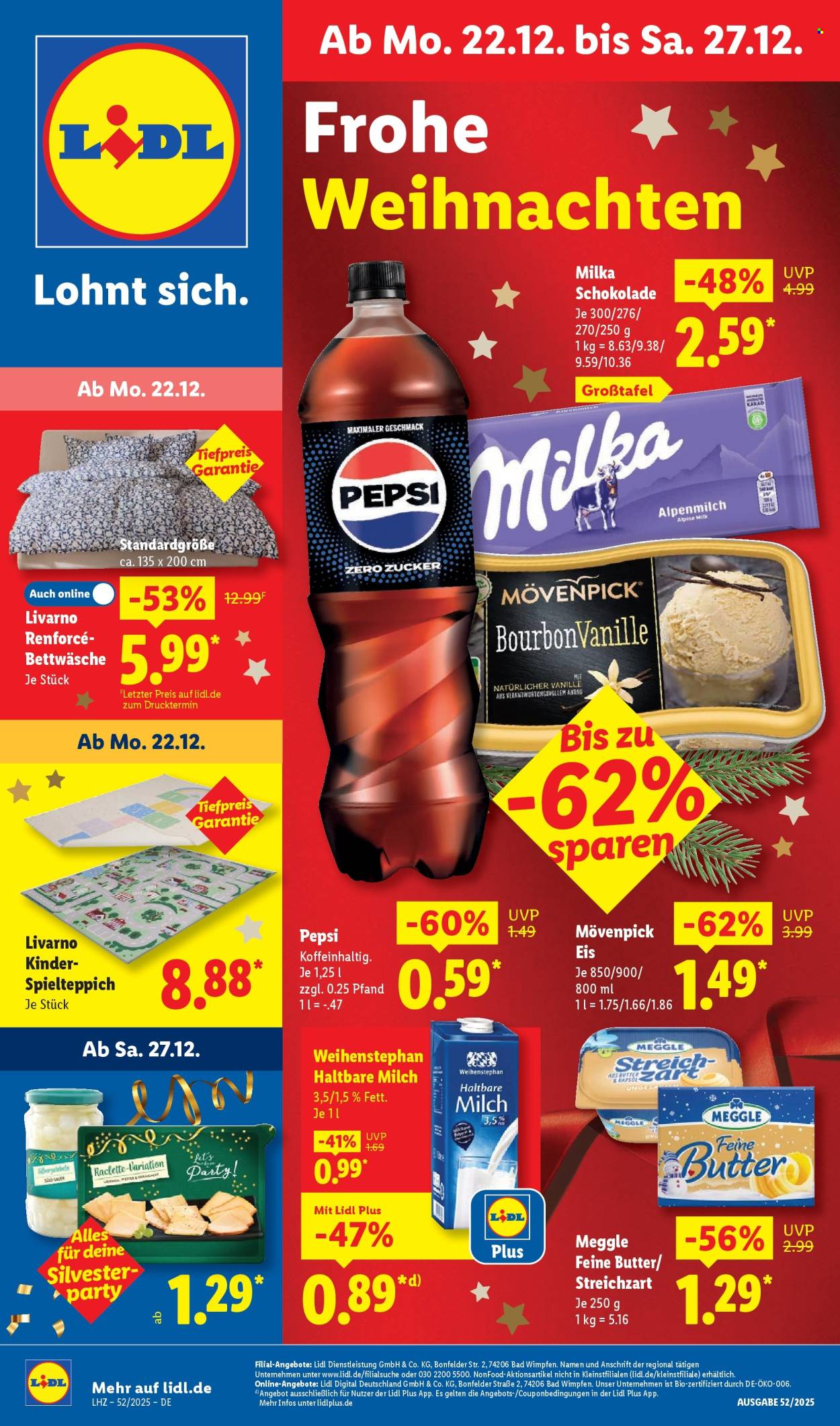 Lidl Prospekte  - 22.12.2025 - 27.12.2025. Seite 1