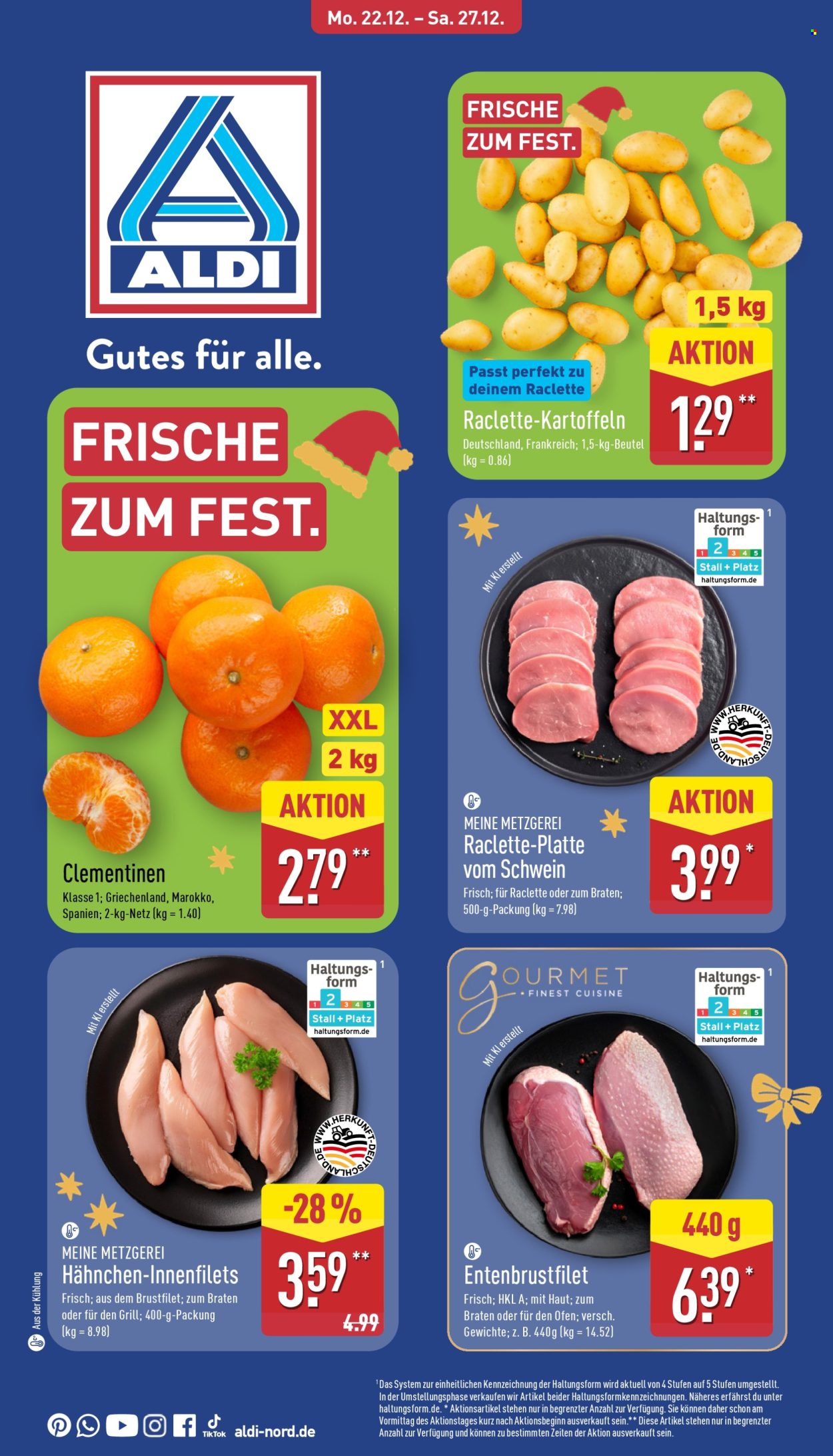 ALDI Nord Prospekte  - 22.12.2025 - 27.12.2025. Seite 1