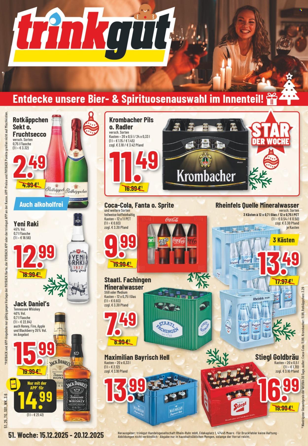 trinkgut Prospekte  - 15.12.2025 - 20.12.2025. Seite 1