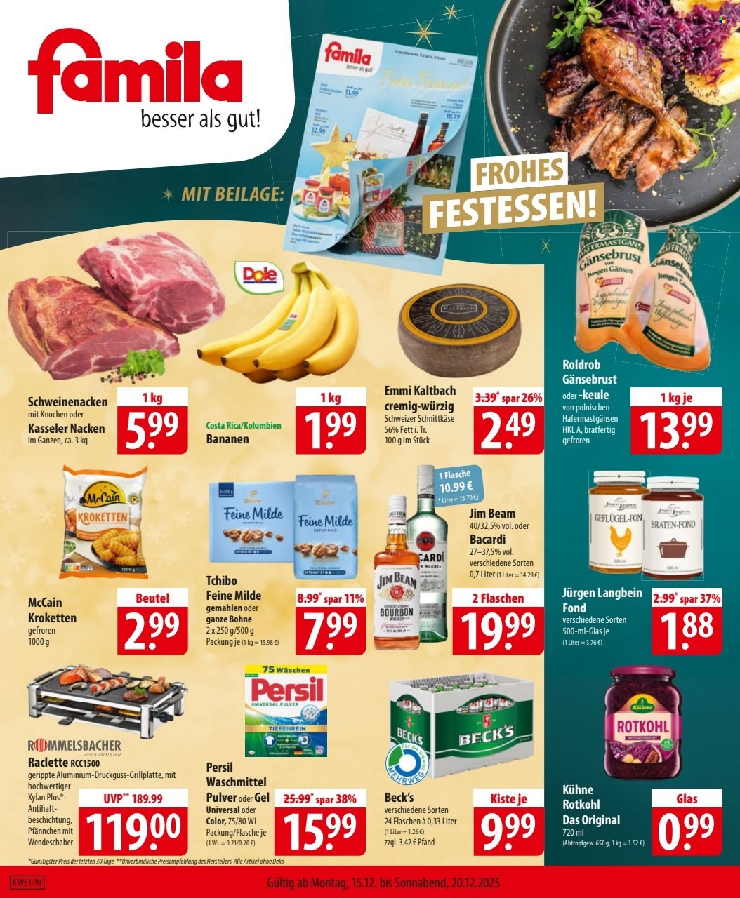 famila Prospekte  - 15.12.2025 - 20.12.2025. Seite 1
