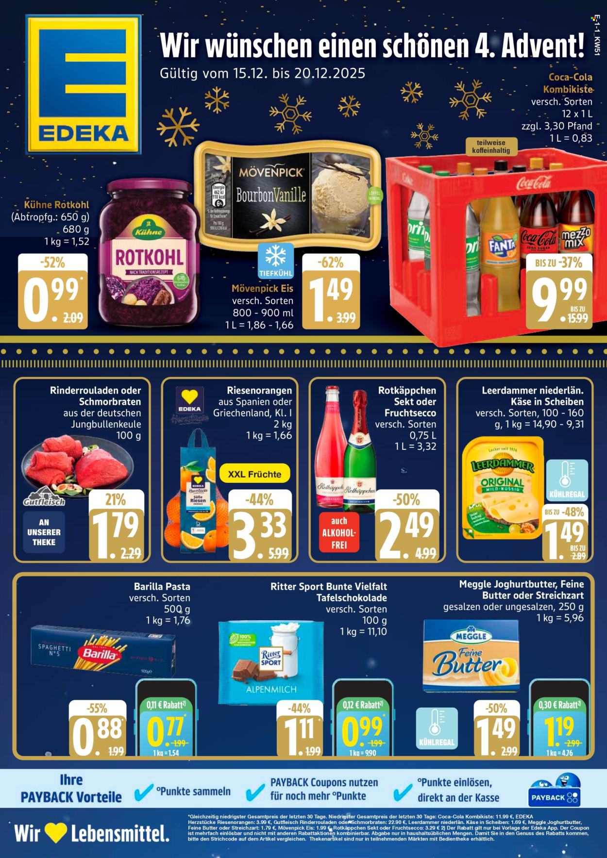 Edeka Prospekte  - 15.12.2025 - 20.12.2025. Seite 1