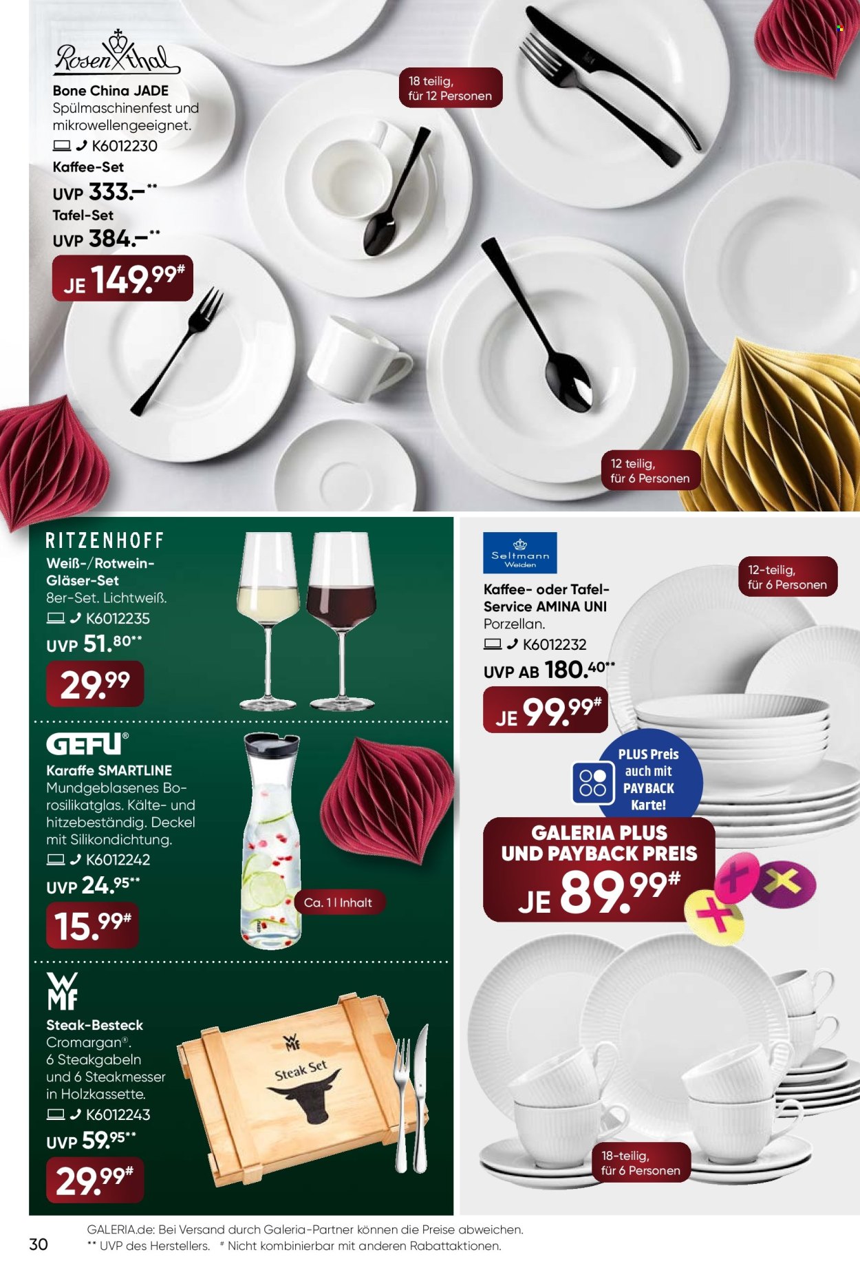 GALERIA Karstadt Kaufhof Prospekte  - 17.12.2025 - 23.12.2025. Seite 30