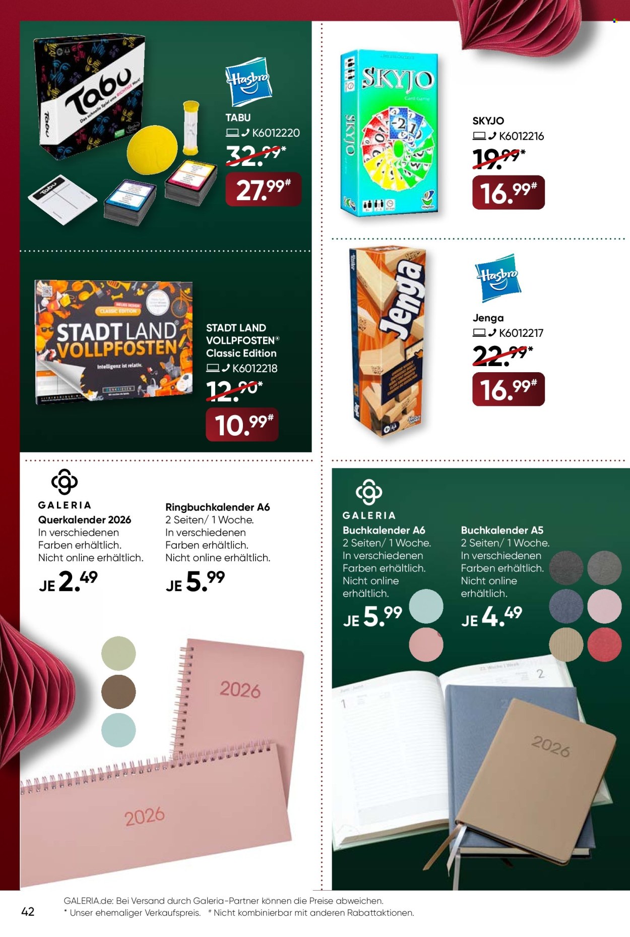 GALERIA Karstadt Kaufhof Prospekte  - 17.12.2025 - 23.12.2025. Seite 42