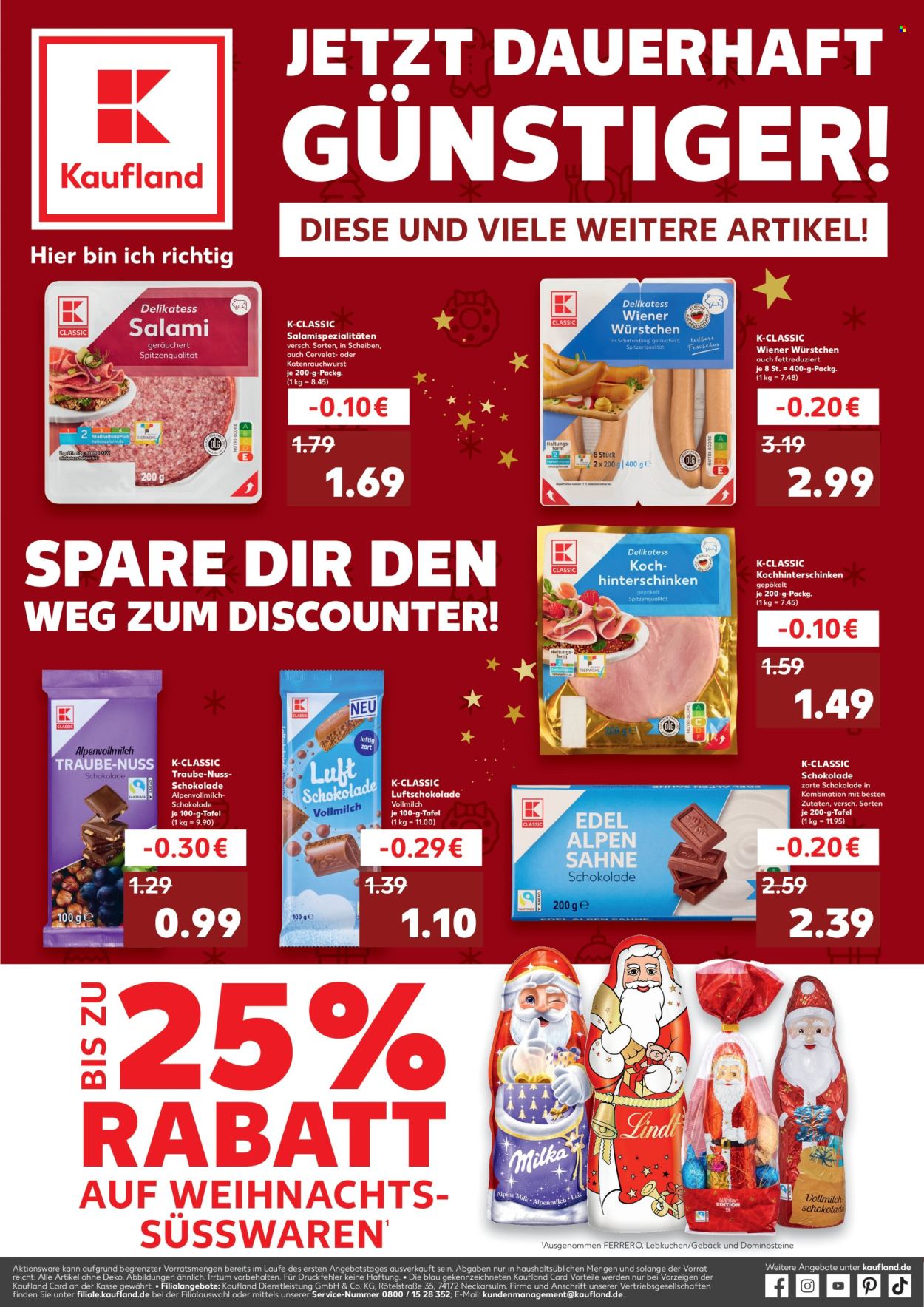 Kaufland Prospekte  - 18.12.2025 - 24.12.2025. Seite 1