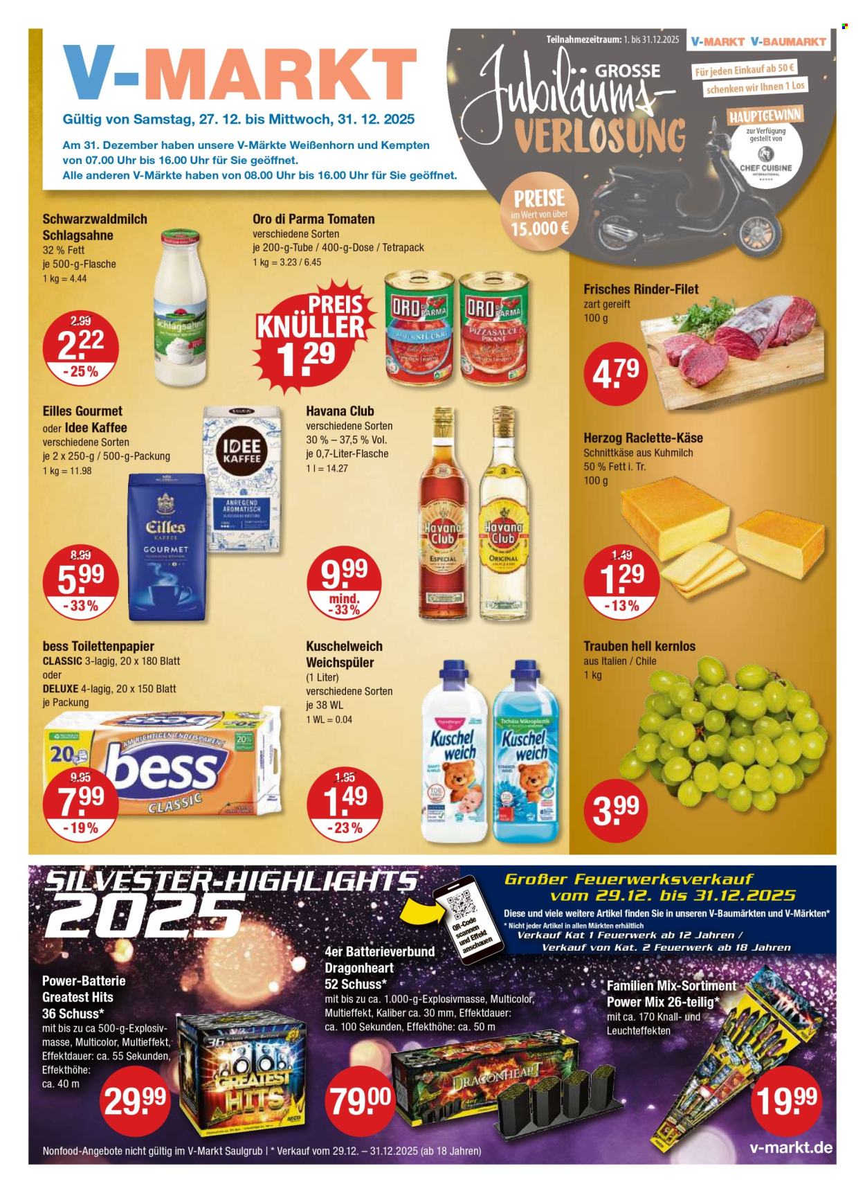 V-Markt Prospekte  - 27.12.2025 - 31.12.2025. Seite 1