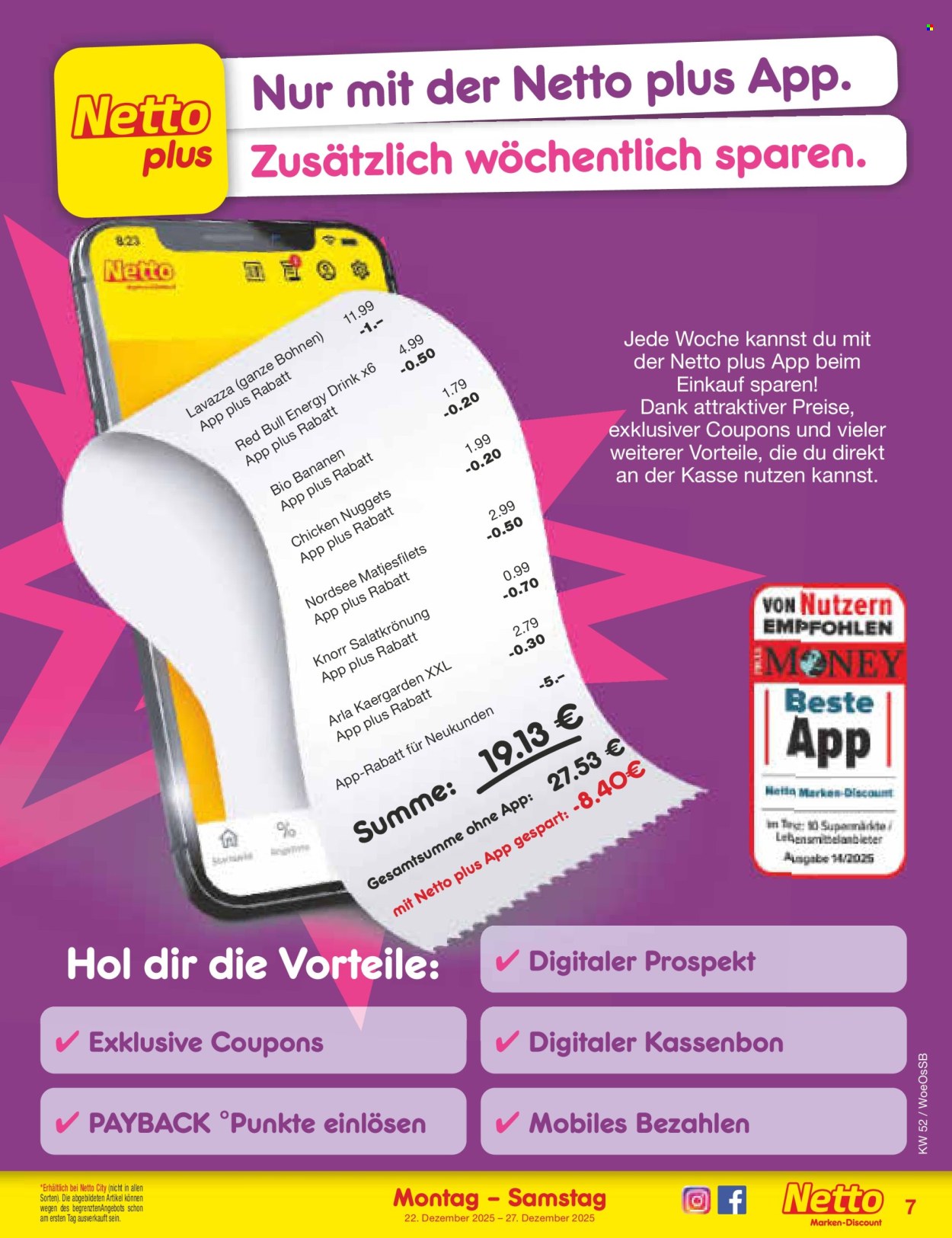 Netto Marken-Discount Prospekte  - 22.12.2025 - 27.12.2025. Seite 7