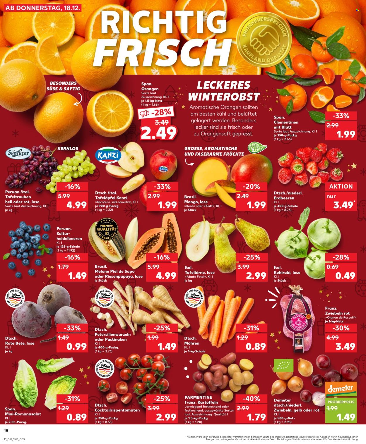 Kaufland Prospekte  - 22.12.2025 - 24.12.2025. Seite 18