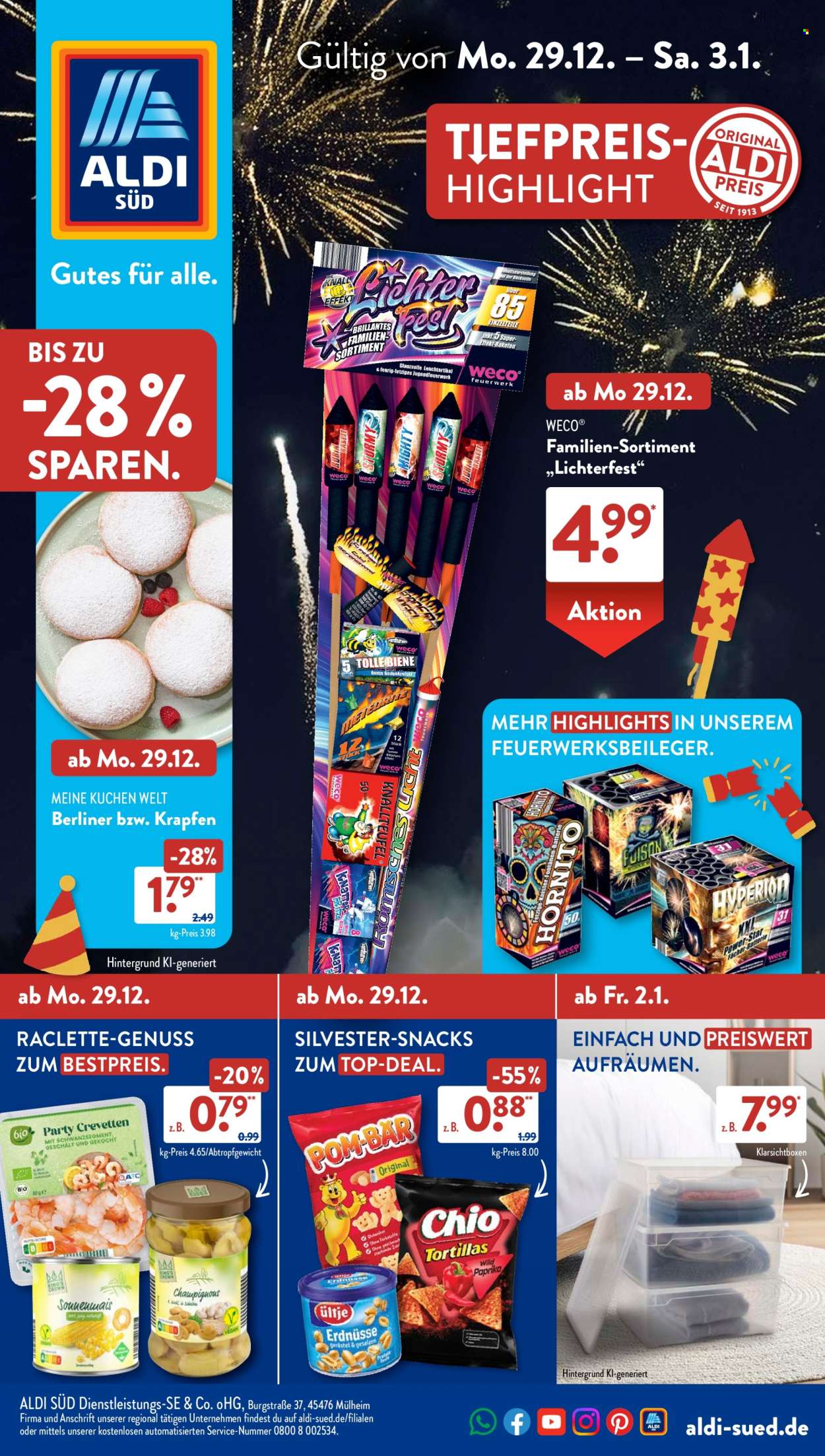 ALDI SÜD Prospekte  - 29.12.2025 - 3.01.2026. Seite 1