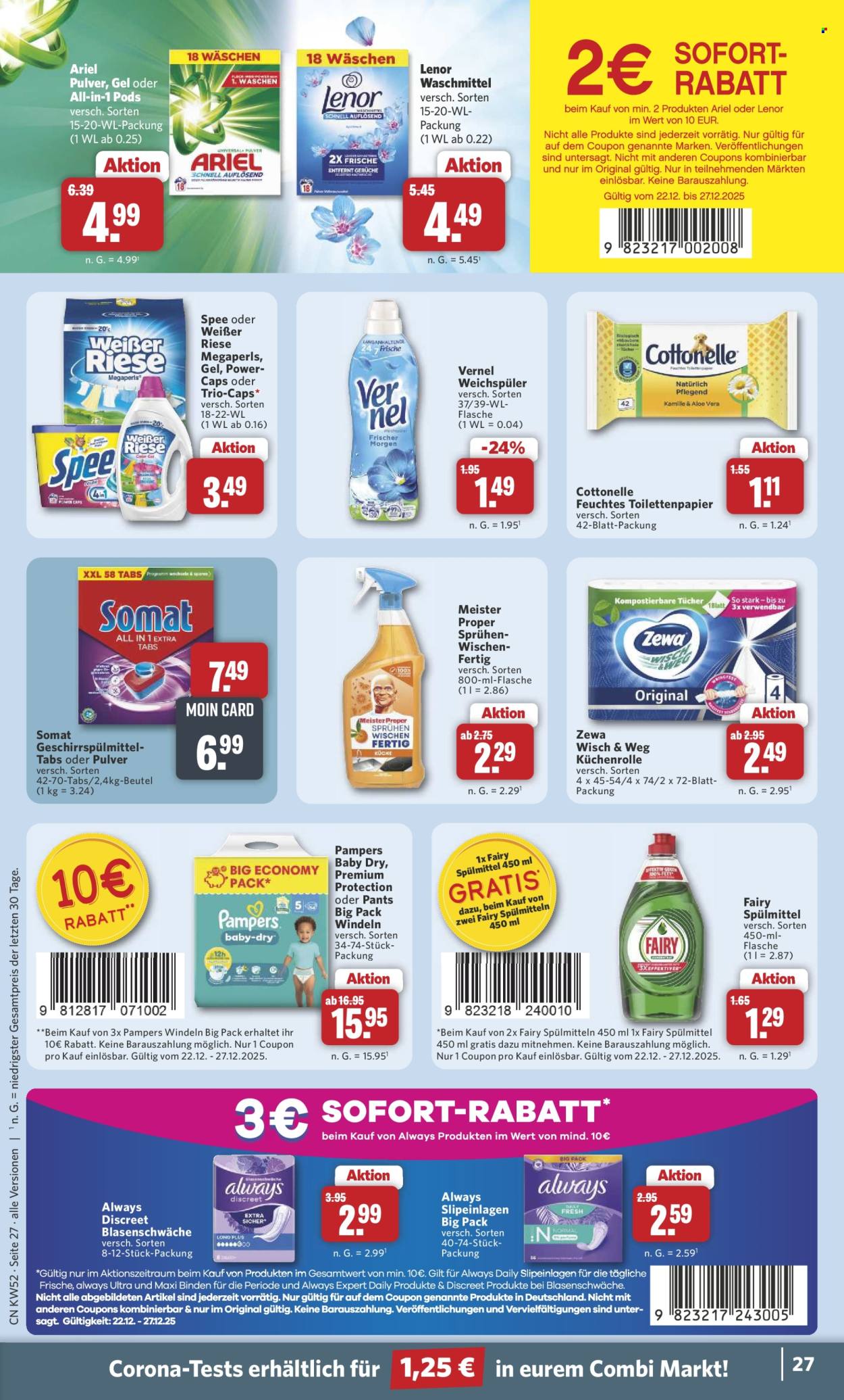 Combi Prospekte  - 22.12.2025 - 27.12.2025. Seite 27