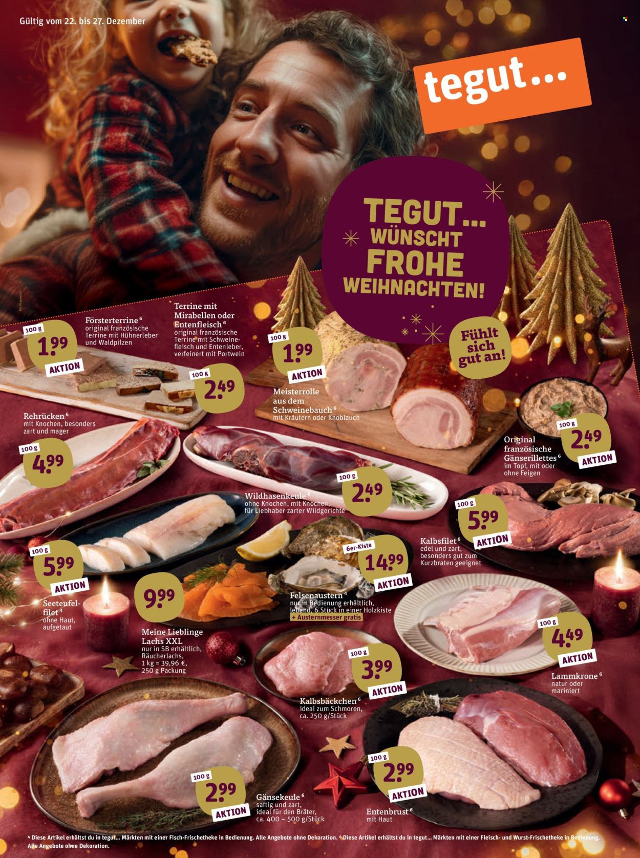 tegut... Prospekte  - 22.12.2025 - 27.12.2025. Seite 1
