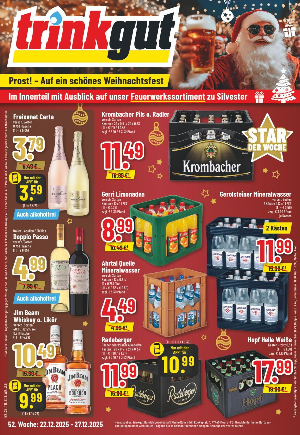 trinkgut Prospekte  - 22.12.2025 - 27.12.2025. Seite 1
