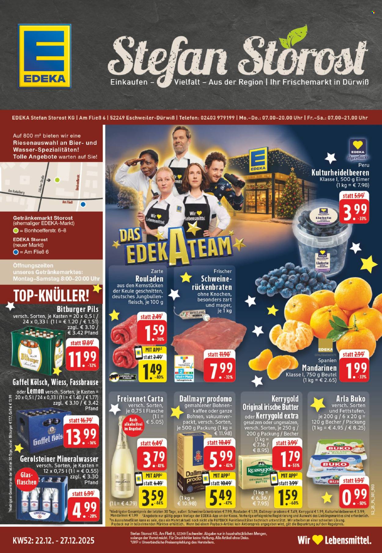 Edeka Prospekte  - 22.12.2025 - 27.12.2025. Seite 1
