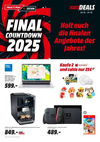 Prospekte MediaMarkt - 22.12.2025 - 31.12.2025.
