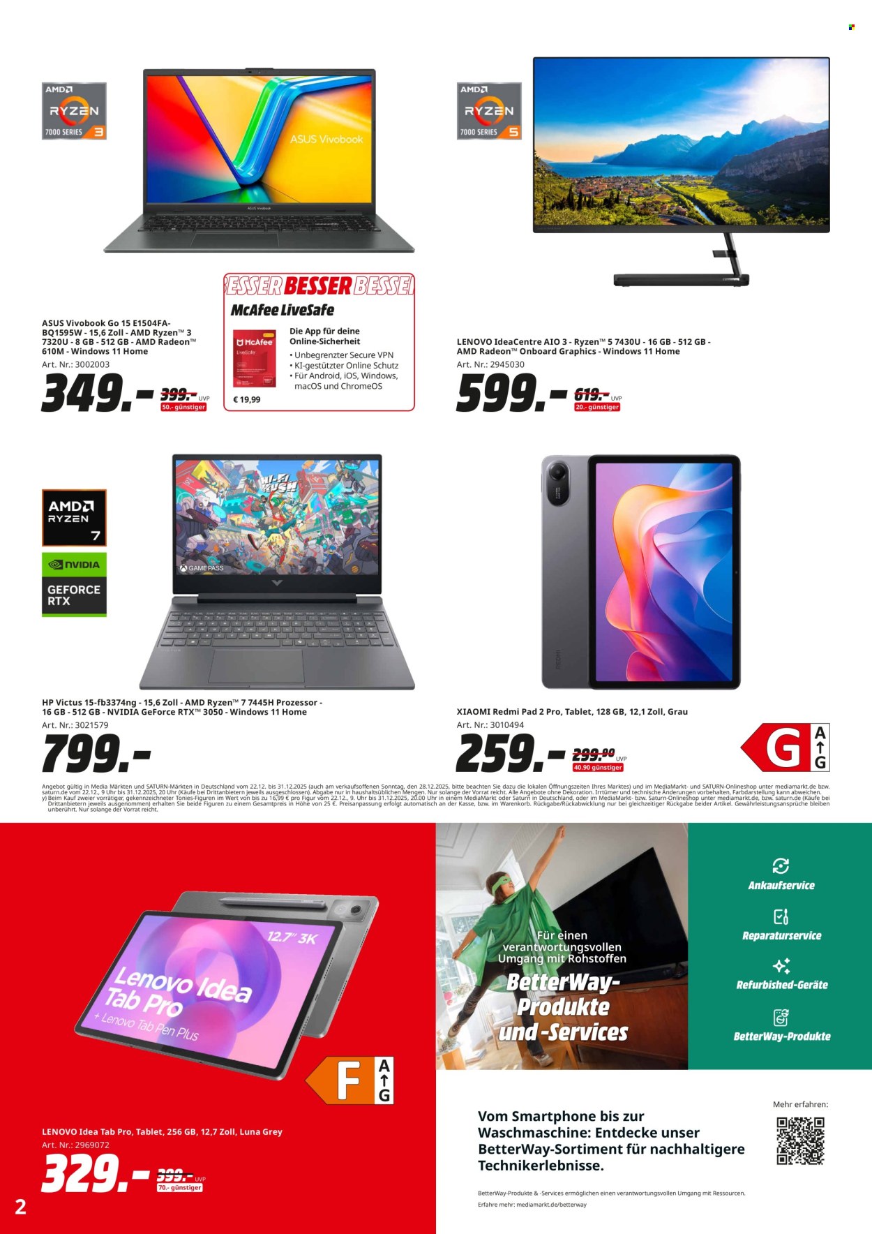 MediaMarkt Prospekte  - 22.12.2025 - 31.12.2025. Seite 2
