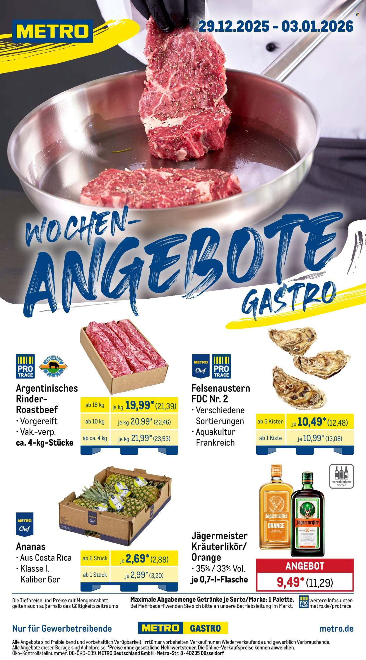 Metro Prospekte  - 29.12.2025 - 3.01.2026. Seite 1