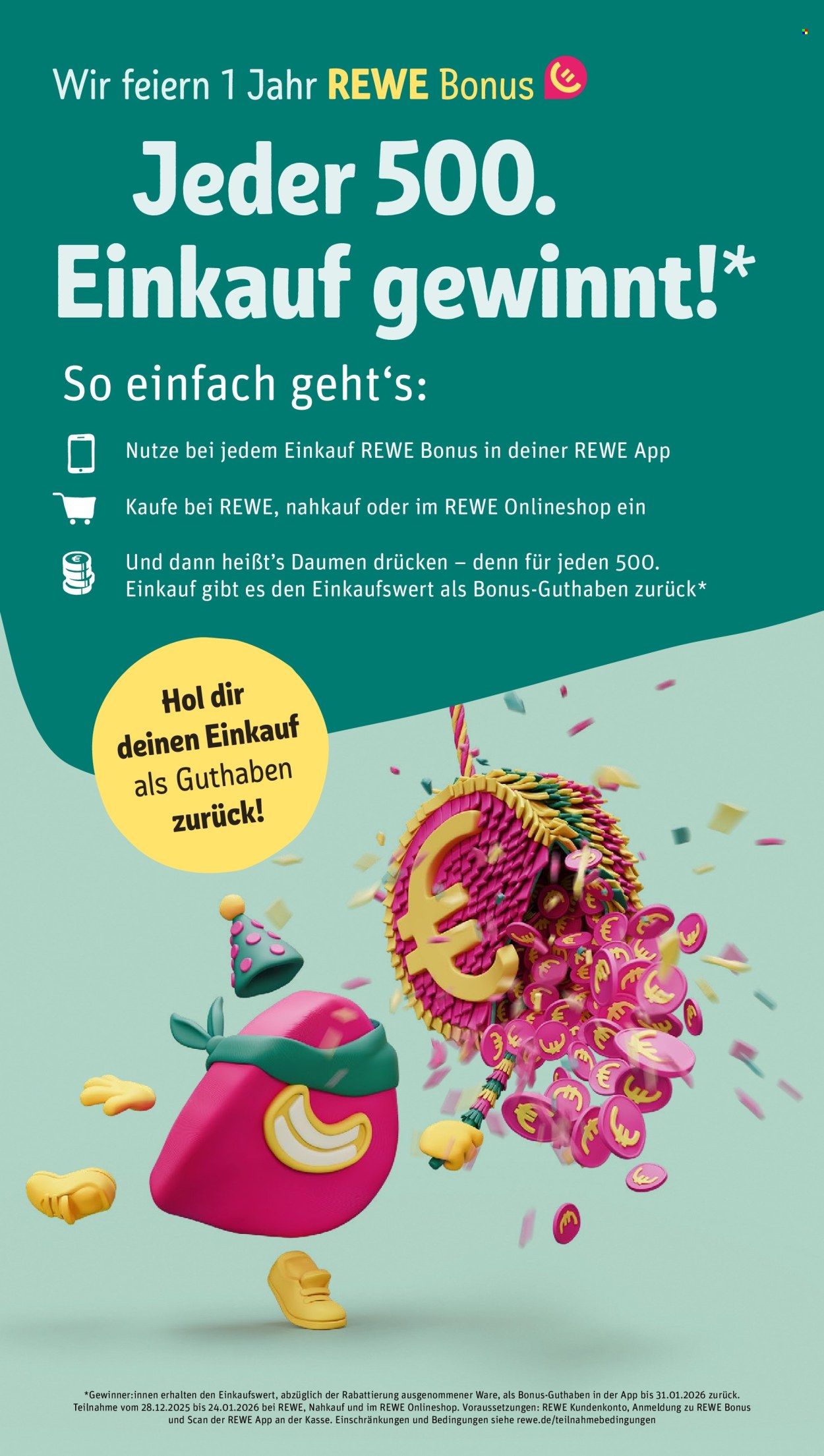 REWE Prospekte  - 29.12.2025 - 4.01.2026. Seite 2