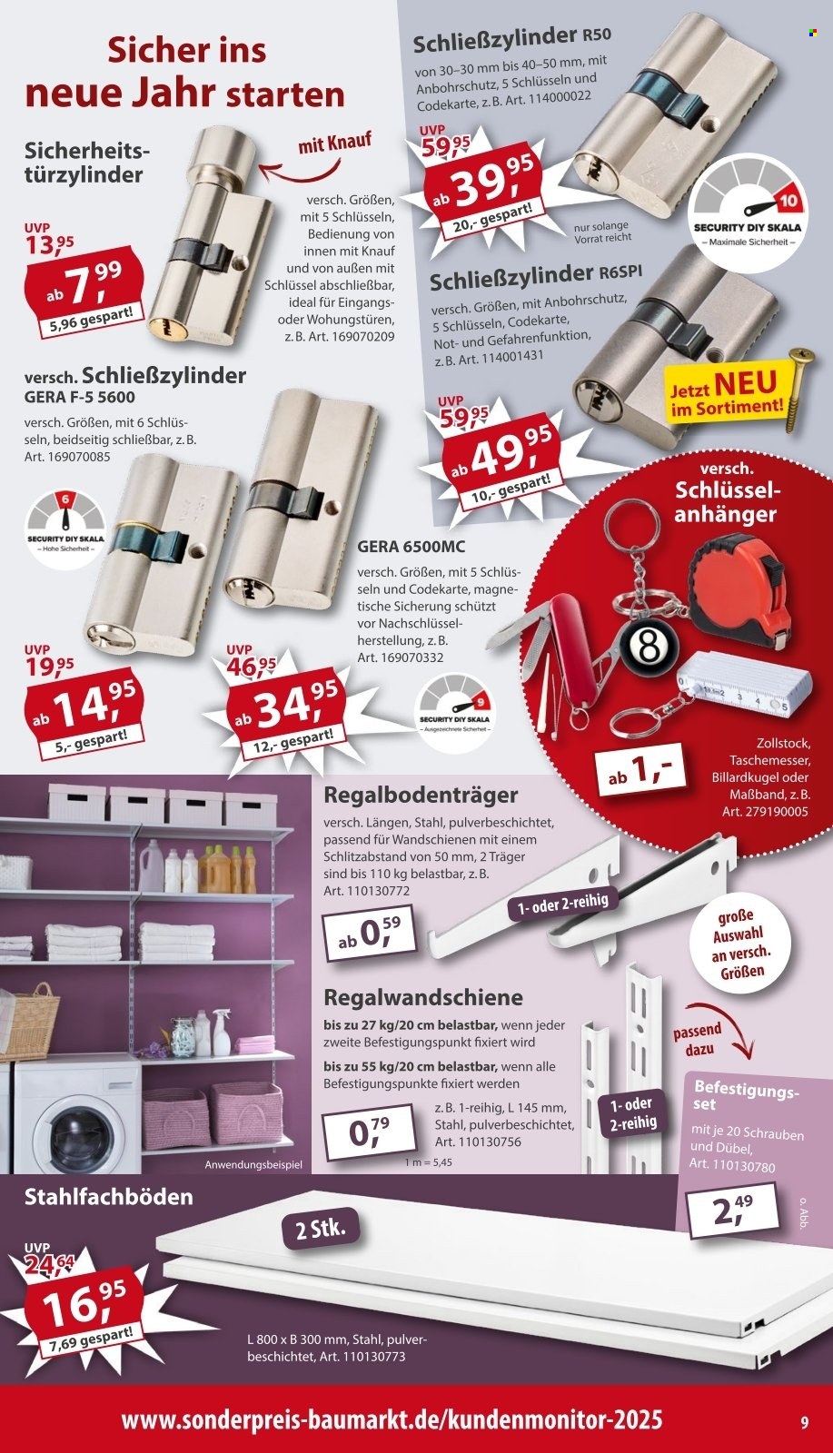 Sonderpreis-Baumarkt Prospekte  - 3.01.2026 - 9.01.2026. Seite 9