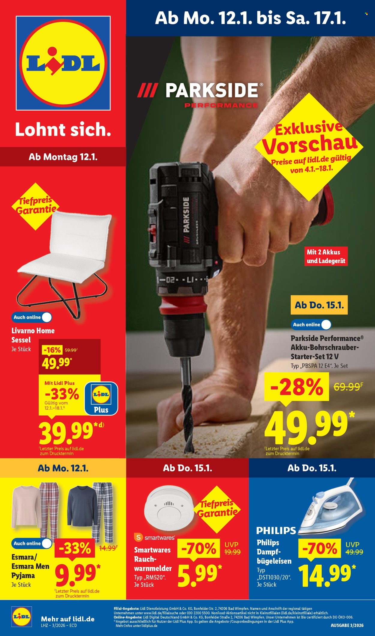 Lidl Prospekte  - 12.01.2026 - 17.01.2026. Seite 1