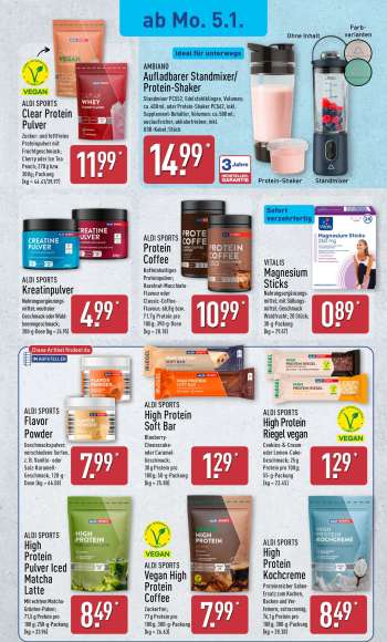 thumbnail - AMBIAO Aufladbarer Standmixer/Protein-Shaker