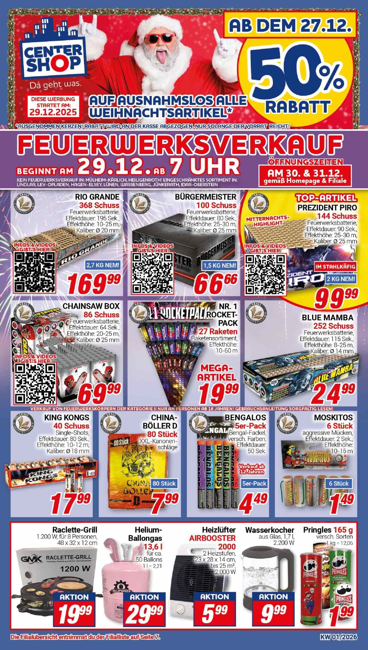 CENTERSHOP Prospekte  - 29.12.2025 - 3.01.2026. Seite 1