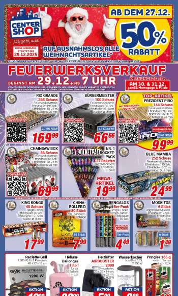 Prospekte CENTERSHOP - 29.12.2025 - 3.01.2026.