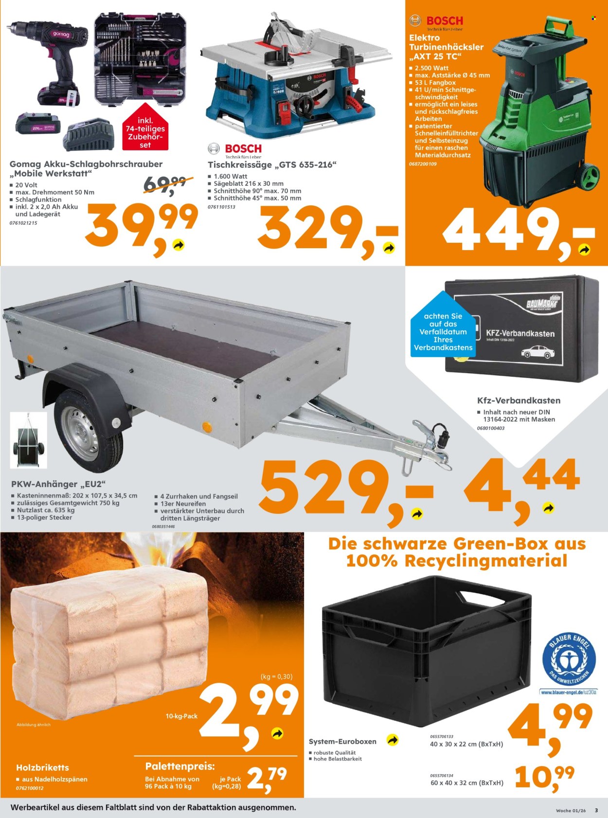 Globus Baumarkt Prospekte  - 29.12.2025 - 3.01.2026. Seite 3