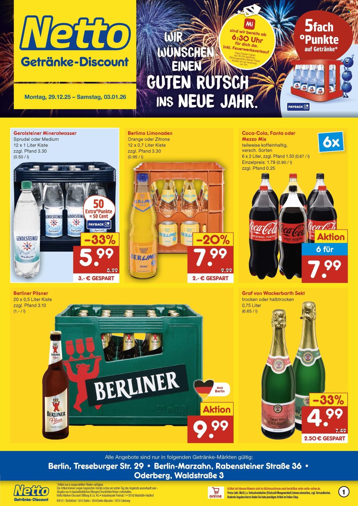 Nahkauf Prospekte  - 29.12.2025 - 3.01.2026. Seite 1
