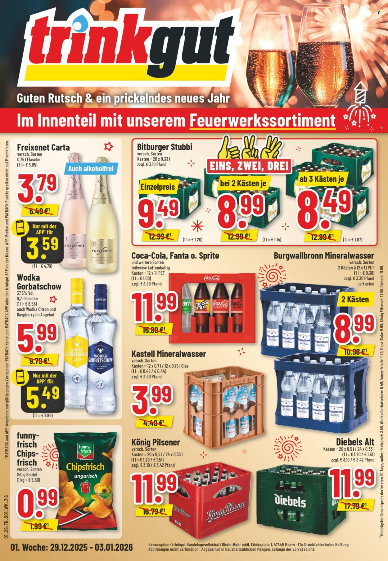 trinkgut Prospekte  - 29.12.2025 - 3.01.2026. Seite 1