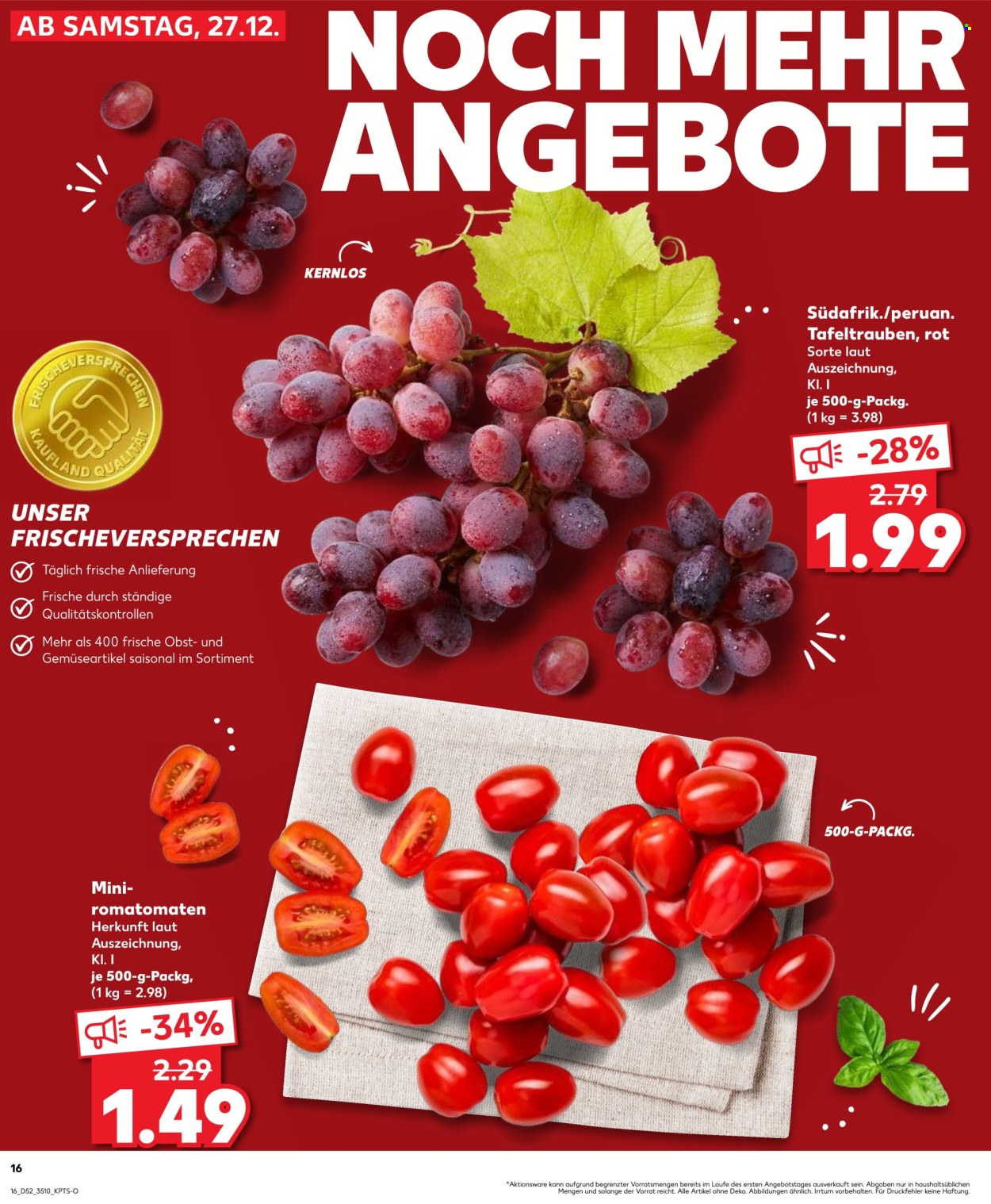 Kaufland Prospekte  - 29.12.2025 - 31.12.2025. Seite 16
