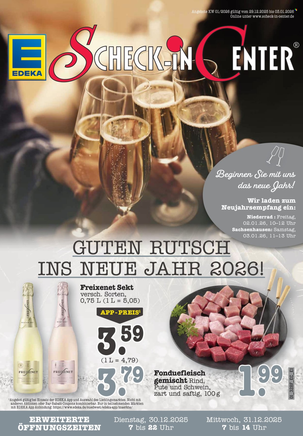 Scheck-in Prospekte  - 29.12.2025 - 3.01.2026. Seite 1