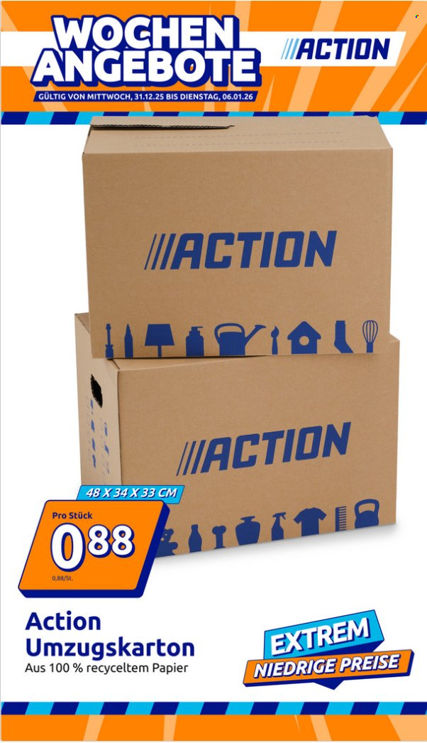 Action Prospekte  - 31.12.2025 - 6.01.2026. Seite 1