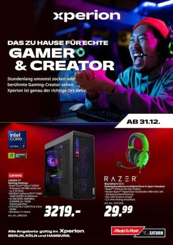Prospekte MediaMarkt - 31.12.2025 - 6.01.2026.