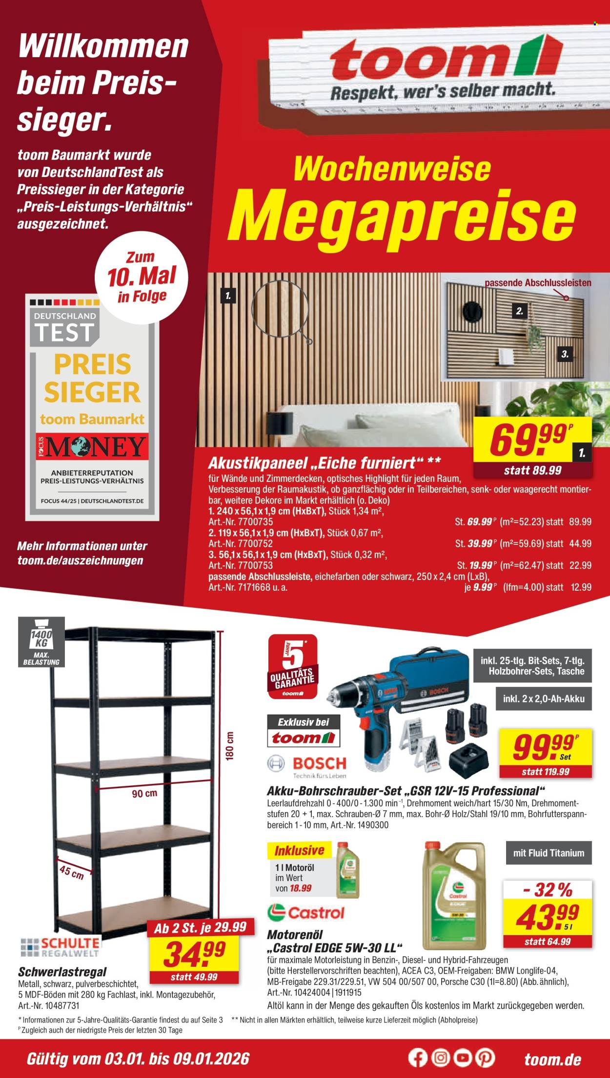 toom Baumarkt Prospekte  - 3.01.2026 - 9.01.2026. Seite 1