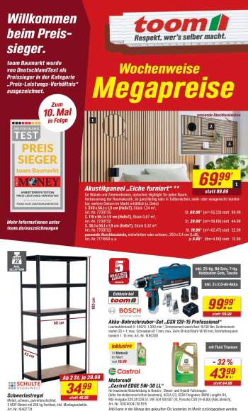 Prospekte toom Baumarkt - 3.01.2026 - 9.01.2026.