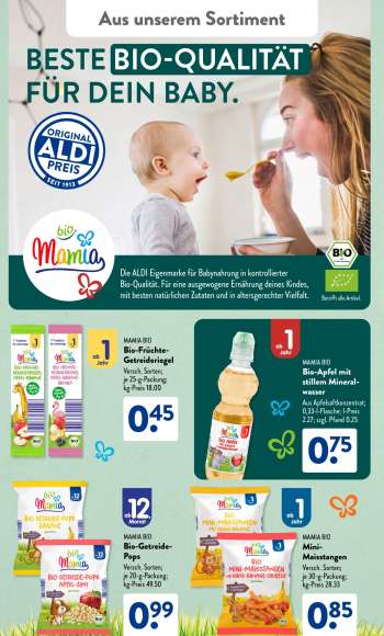thumbnail - MAMIA BIO Bio-Apfel mit stillem Mineralwasser