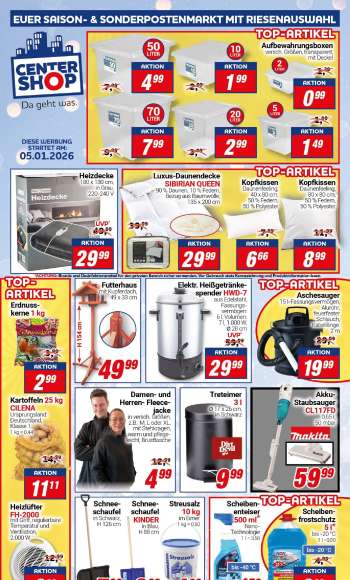 Prospekte CENTERSHOP - 5.01.2026 - 10.01.2026.