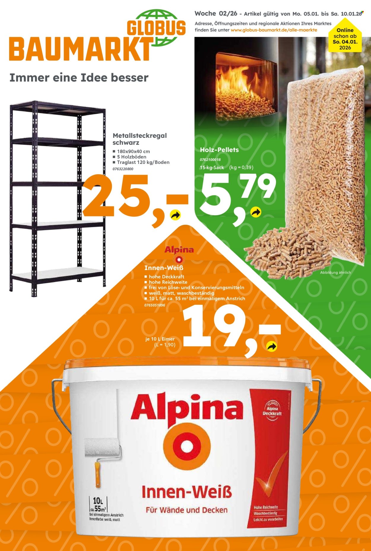 Globus Baumarkt Prospekte  - 5.01.2026 - 10.01.2026. Seite 1